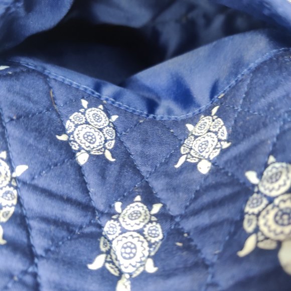 Vera Bradley Blue Boho Turtle Quilted Crossbody - Picture 5 of 9